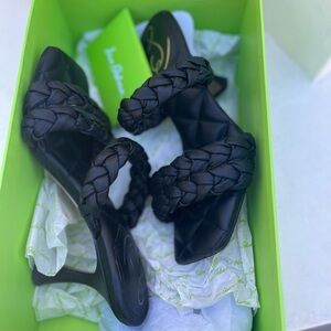 Sam Edelman Meghan Black Braided Heels